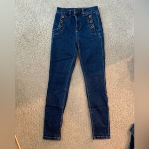 Ann Taylor Sailor High Waist Jeans, Size 2